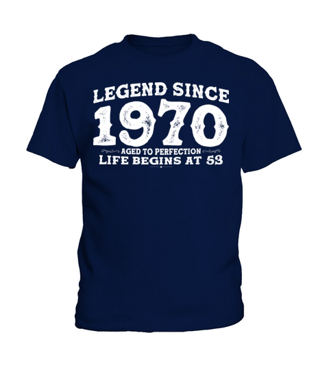 Vintage 1970 Shirt for Men Women 53 Year Old 53rd Kids T-Shirt
