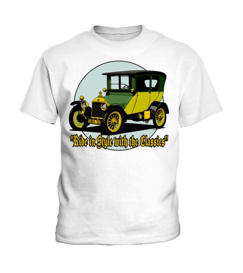 Vintage Retro Classic Cars Kids T-Shirt