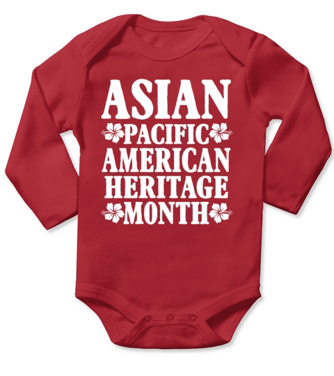 Asian Pacific American Heritage Month Long Sleeve Baby One-Piece