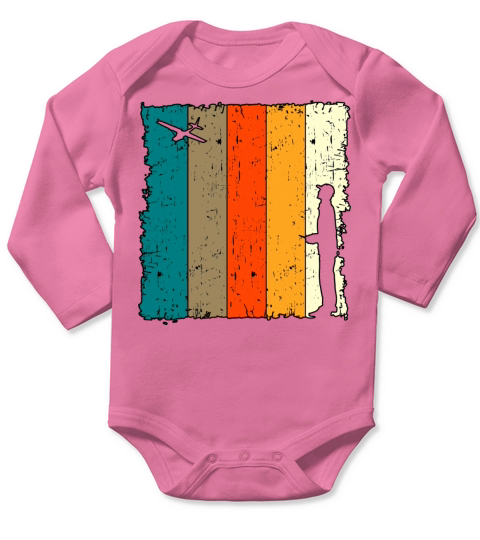 Remote Control Pilot Retro Vintage Shirt Long Sleeve Baby One-Piece