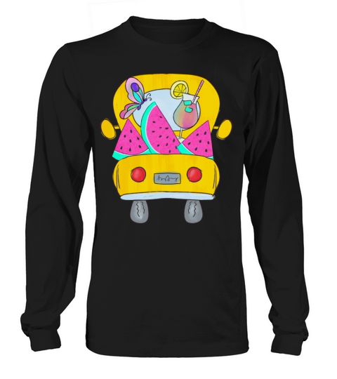 Vintage Truck With Watermelon Long sleeved Unisex