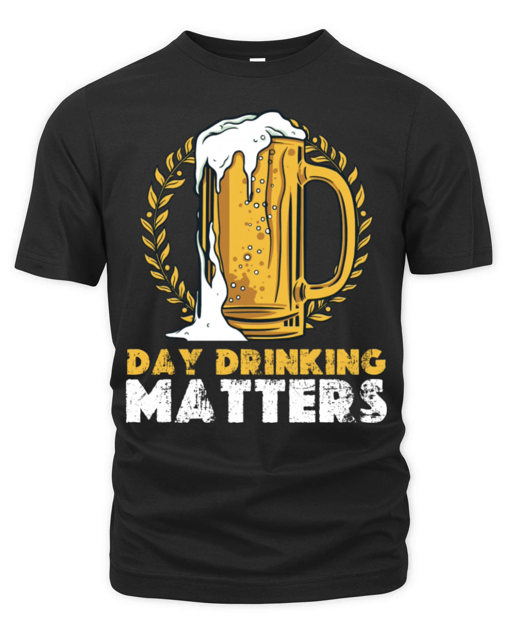 Day Drinking Matters Vintage Glass Of Beer Organic Unisex T-shirt