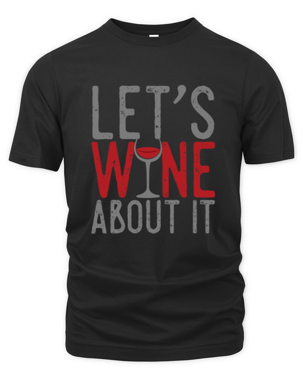 Lets Think About Wine Wine Glass Organic Unisex T-shirt