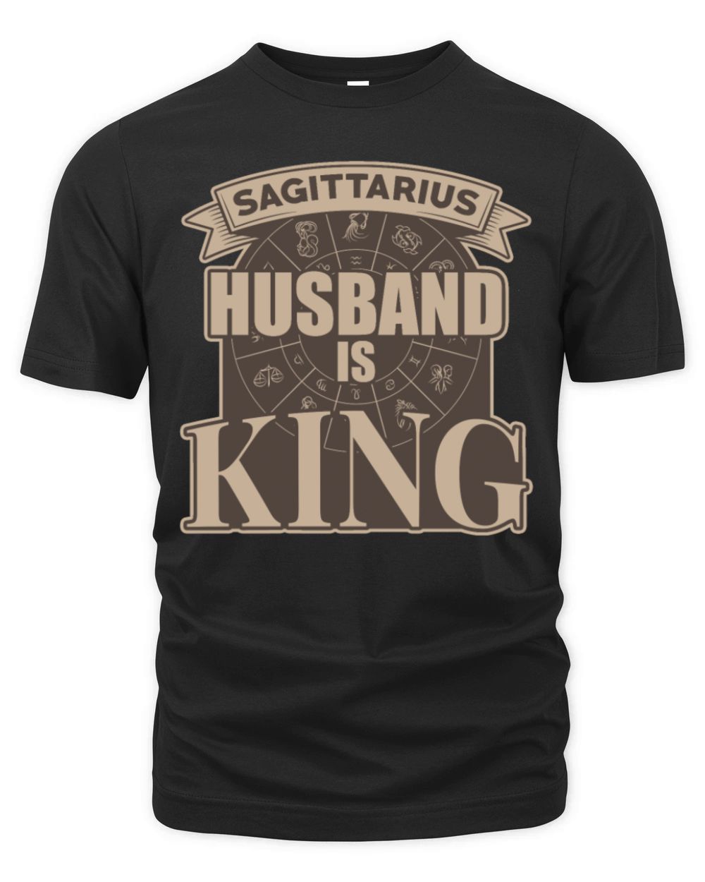 Sagittarius Husband is King Organic Unisex T-shirt