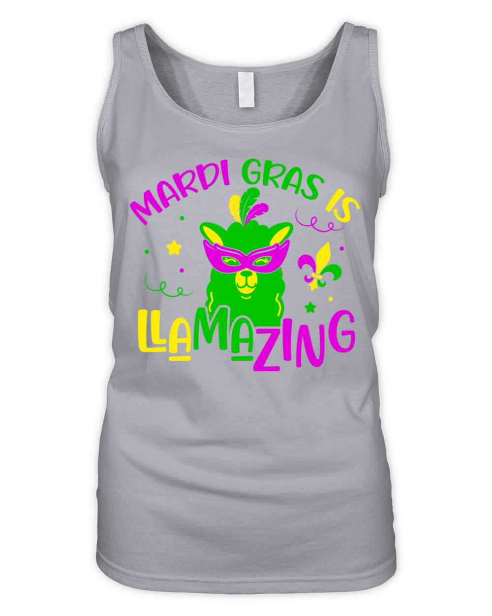 Mardi Gras Is Llamazing Gift For Kids Organic Women's Tank Top