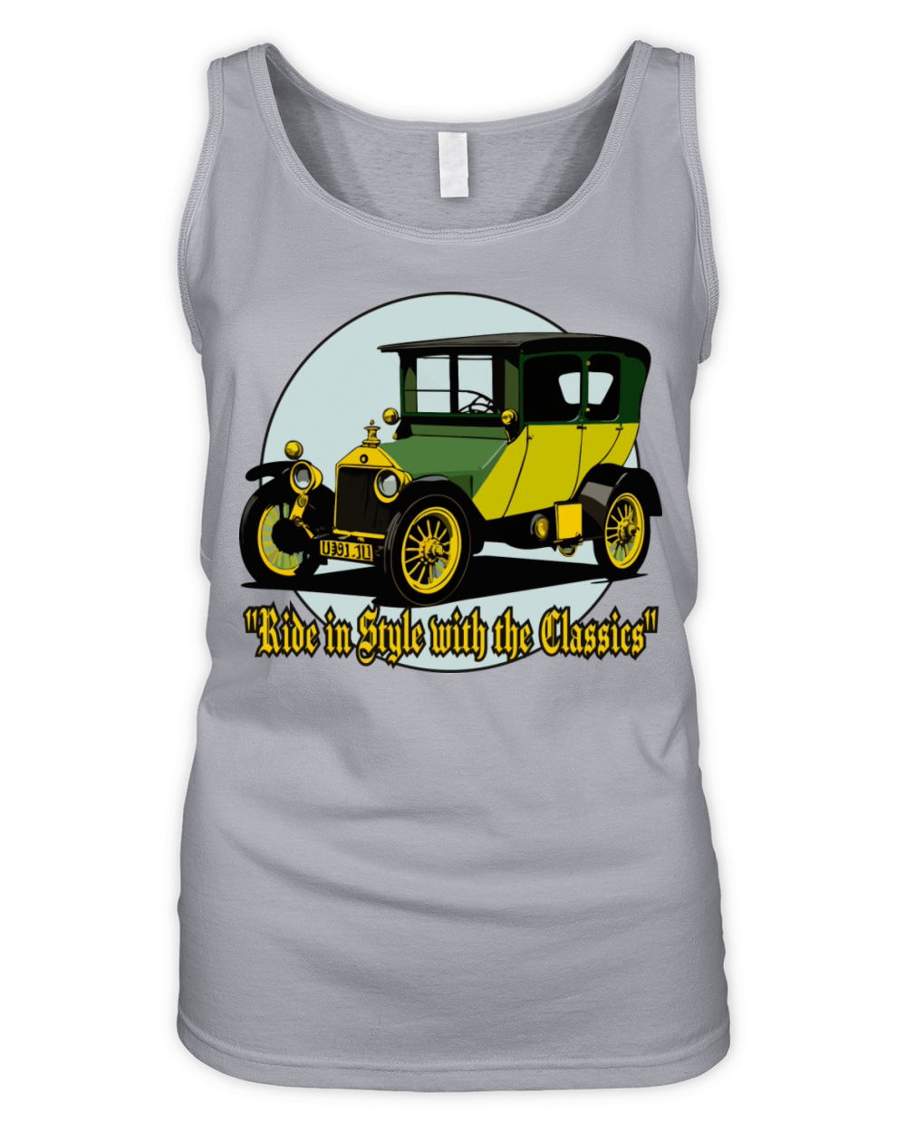 Vintage Retro Classic Cars Organic Women's Tank Top