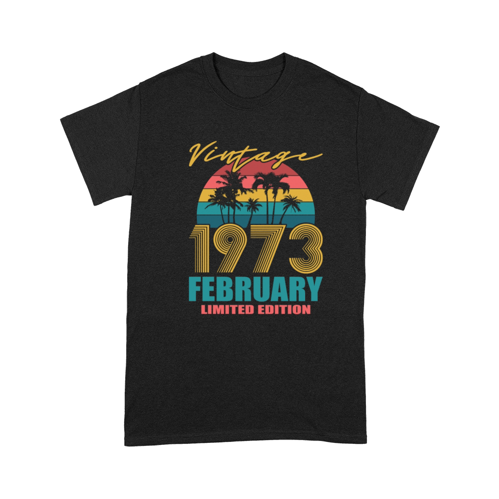 50th birthday february 1973 vintage 1973 Premium T-shirt