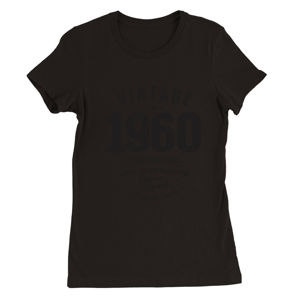 Vintage 1960 All Original Parts - 63 Birthday Premium Womens Crewneck T-shirt