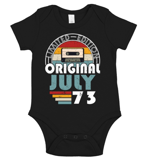 50th birthday july 1973 original 1973 Short Sleeve Baby One-Piece