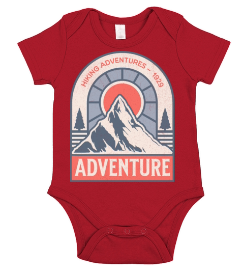 ADVENTURE hiking outdoors nature Short Sleeve Baby One-Piece