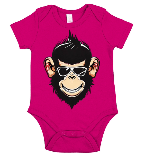 Cool Chimpanzee Rock n Short Sleeve Baby One-Piece