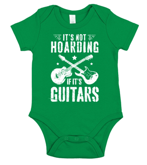 Its Not Hoarding If Its Guitars Player Funny Gui Short Sleeve Baby One-Piece