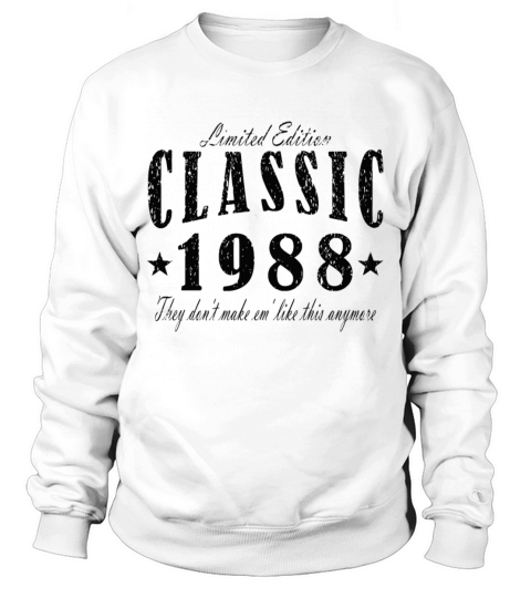 Birthday classic vintage 1988 vintage Sweatshirt Unisex