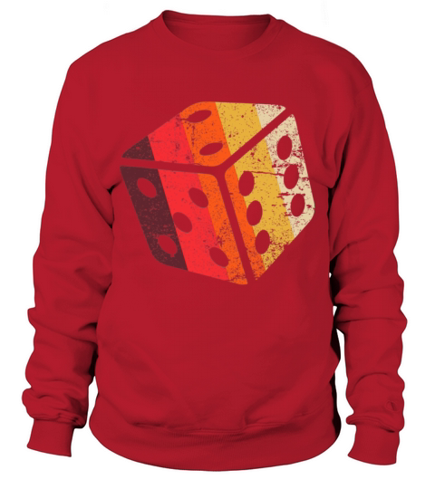 Board Game Dice Shirt RPG Geek Nerd Retro Vintage Sweatshirt Unisex
