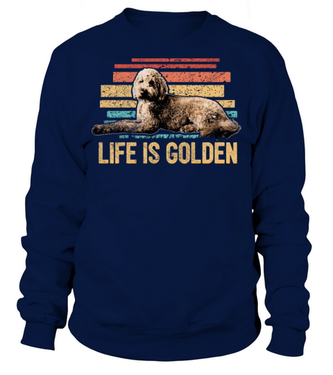 Retro Goldendoodle Dog Quotes Dog Dad Doodle Mama Sweatshirt Unisex