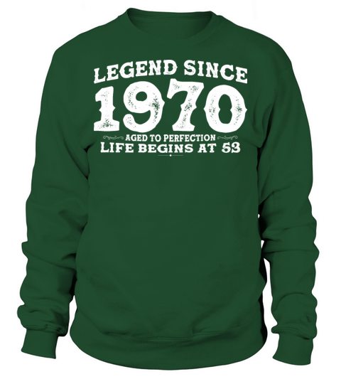 Vintage 1970 Shirt for Men Women 53 Year Old 53rd Sweatshirt Unisex