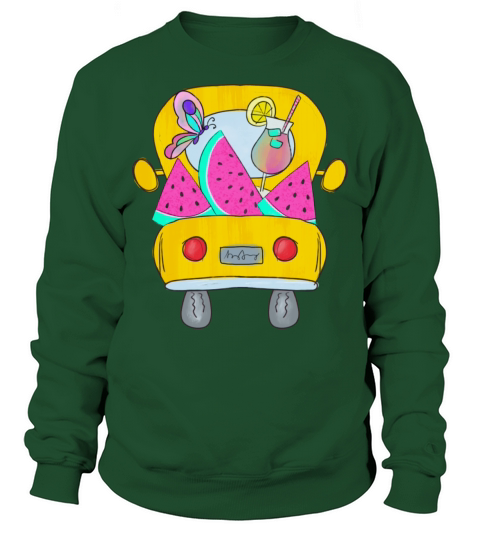 Vintage Truck With Watermelon Sweatshirt Unisex