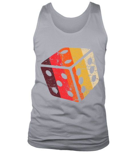 Board Game Dice Shirt RPG Geek Nerd Retro Vintage Tank Top Unisex