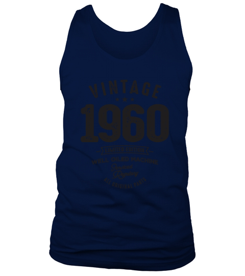 Vintage 1960 All Original Parts - 63 Birthday Tank Top Unisex