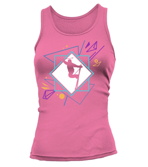 Retro Telemark Ski Vintage Telemarking Telemarker Tank top Woman