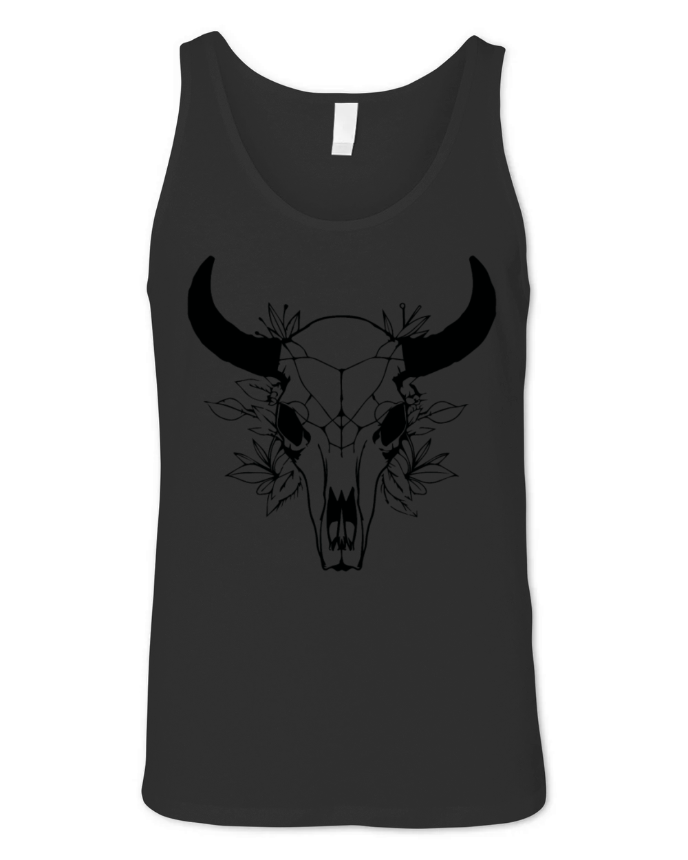 Cow Skull Boho Unisex Jersey Tank