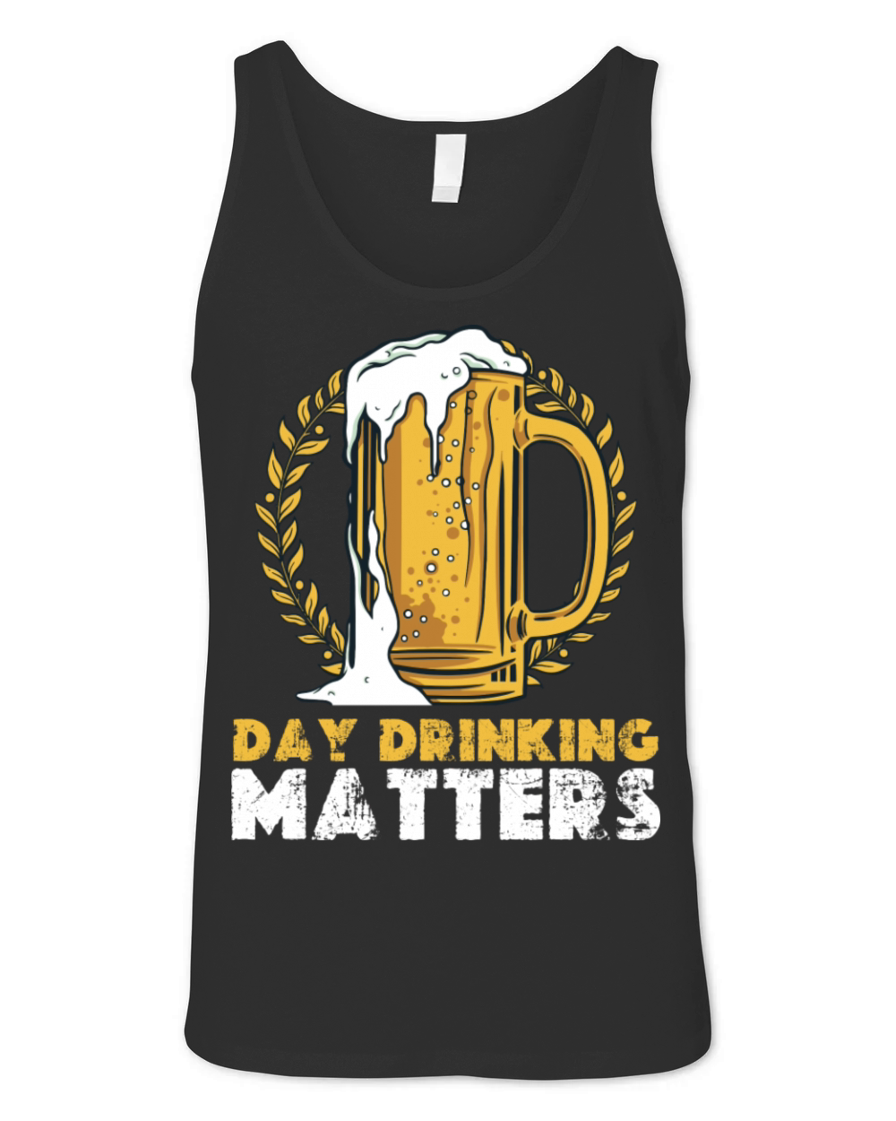 Day Drinking Matters Vintage Glass Of Beer Unisex Jersey Tank