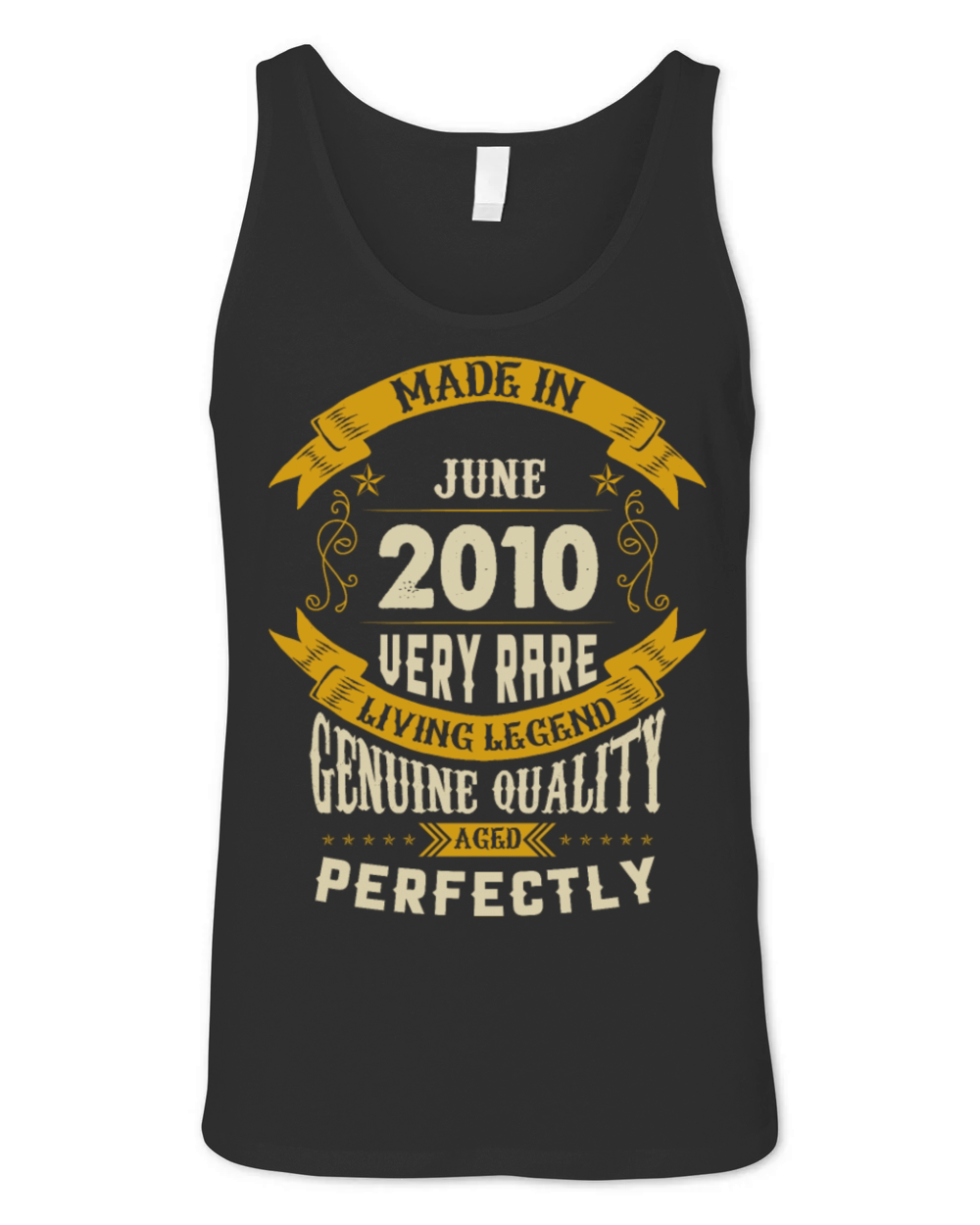 June 2010 Vintage Birthday Present Unisex Jersey Tank