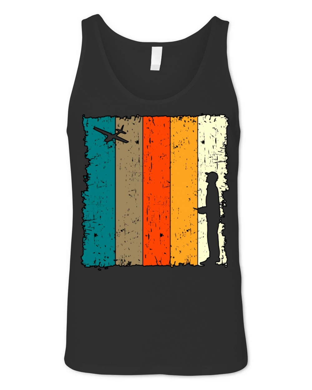 Remote Control Pilot Retro Vintage Shirt Unisex Jersey Tank