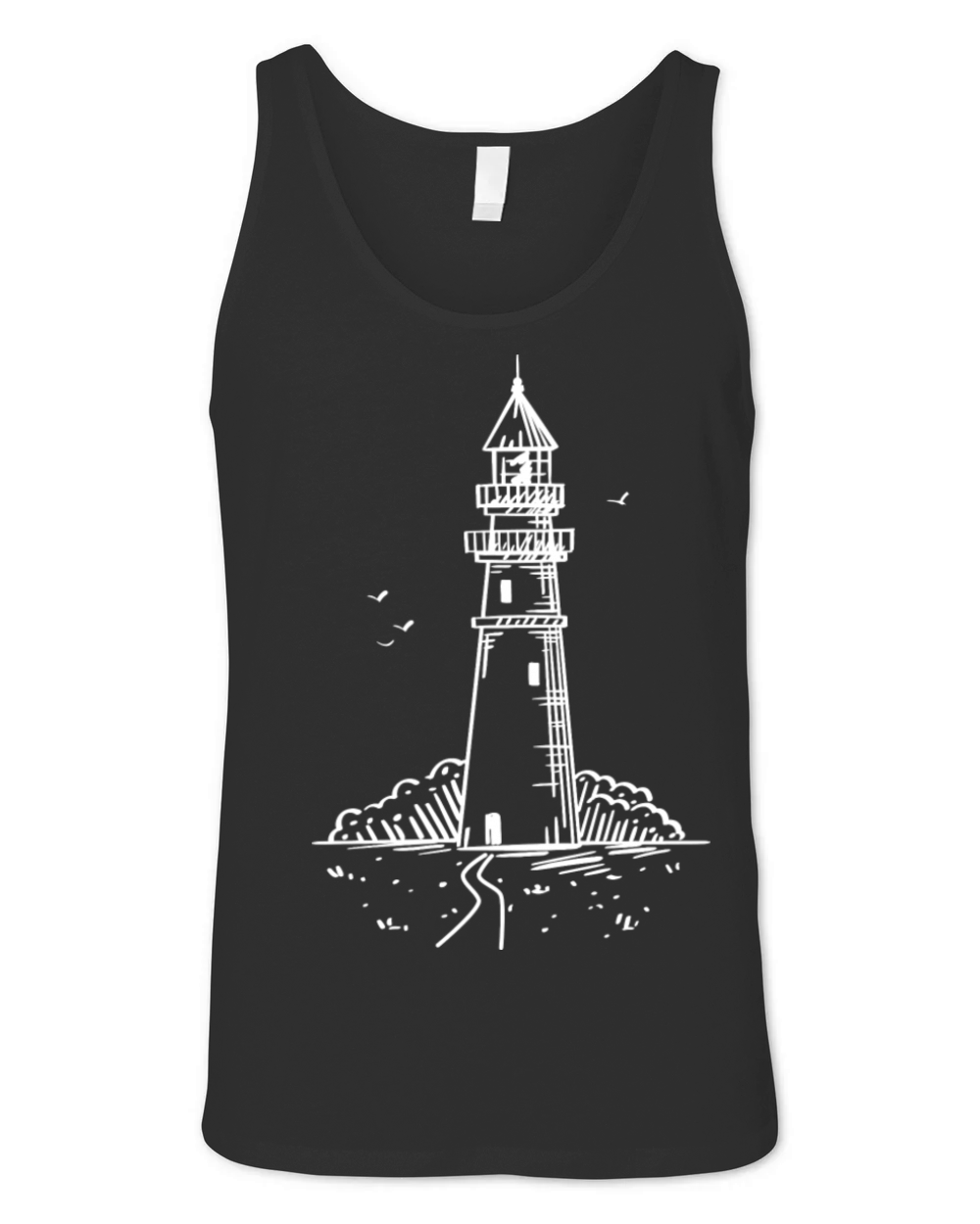 Vintage Lighthouse Unisex Jersey Tank
