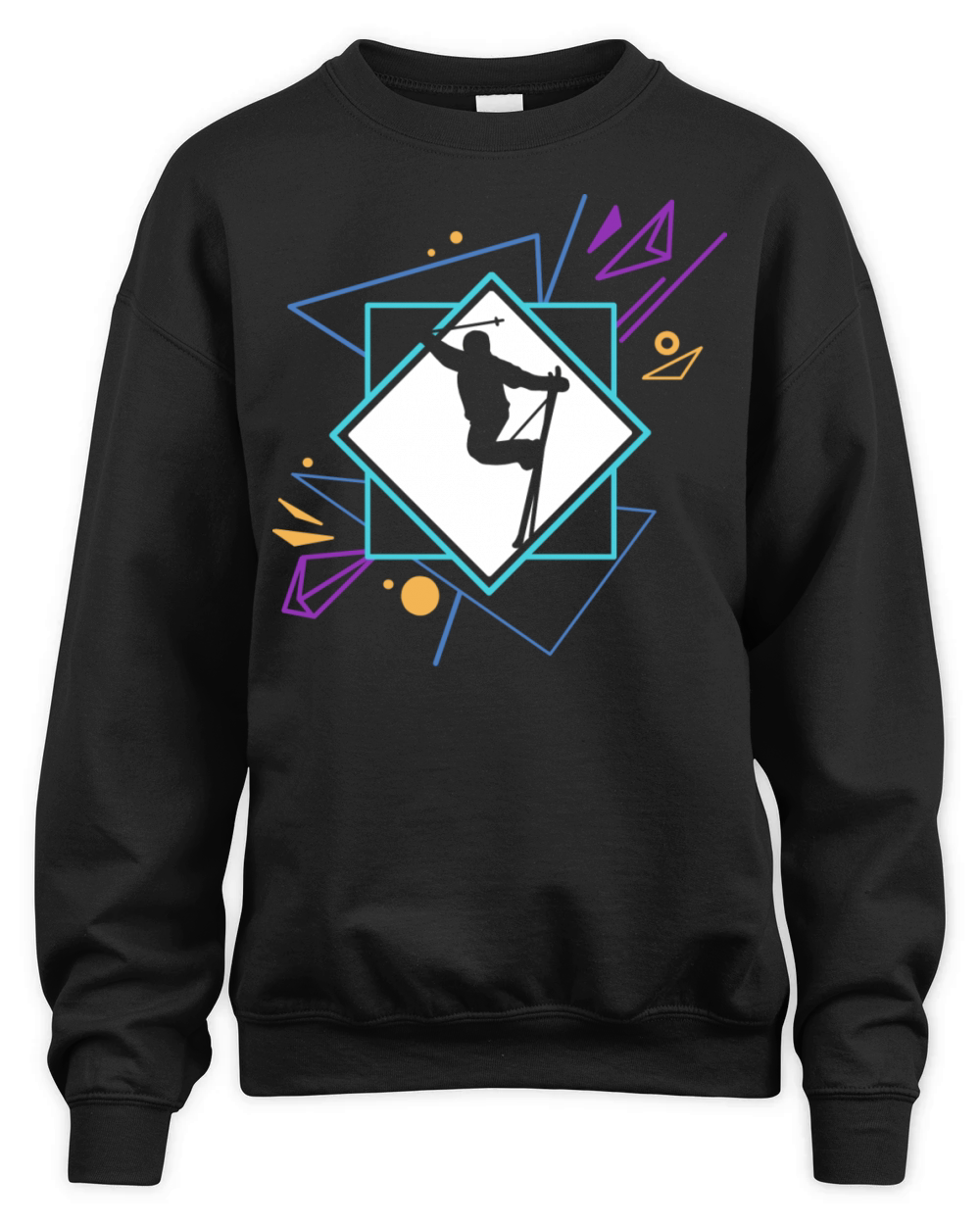 Retro Telemark Ski Vintage Telemarking Telemarker Unisex Premium Crewneck Sweatshirt
