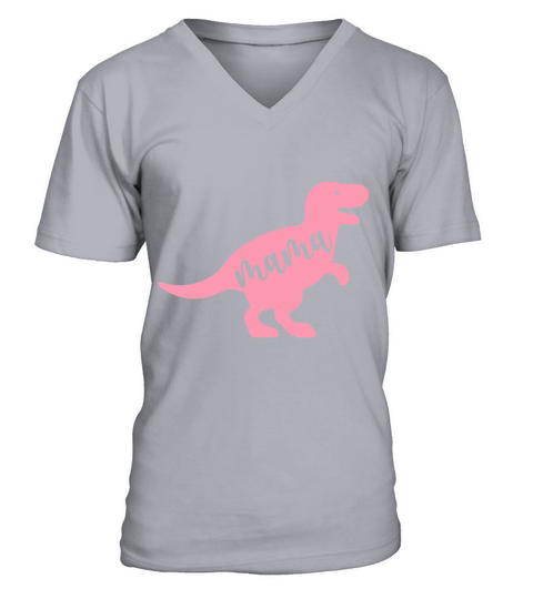 Mother s day dinosaur shirt best design V-Neck T-shirt