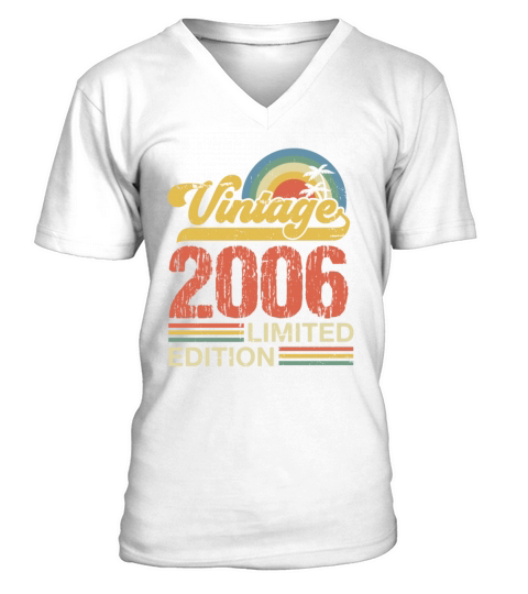 Retro Vintage 2006 Limited Edition V-Neck T-shirt