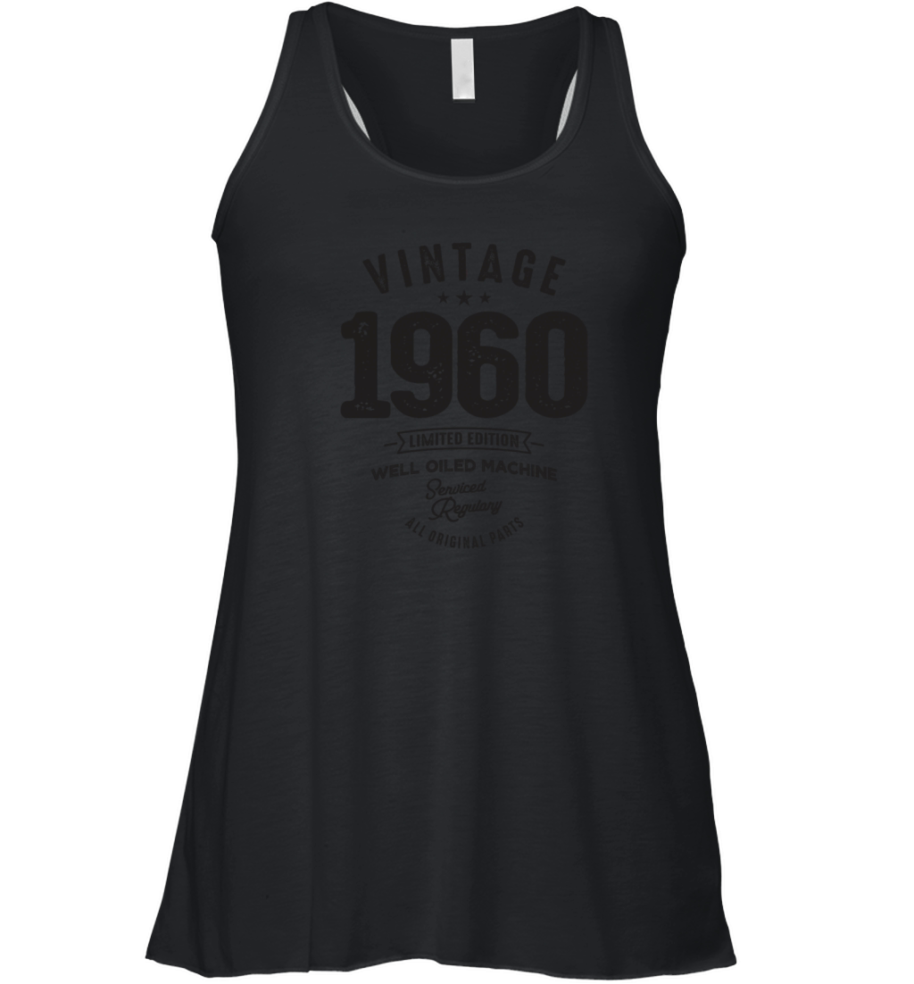 Vintage 1960 All Original Parts - 63 Birthday Women's Flowy Tank Top