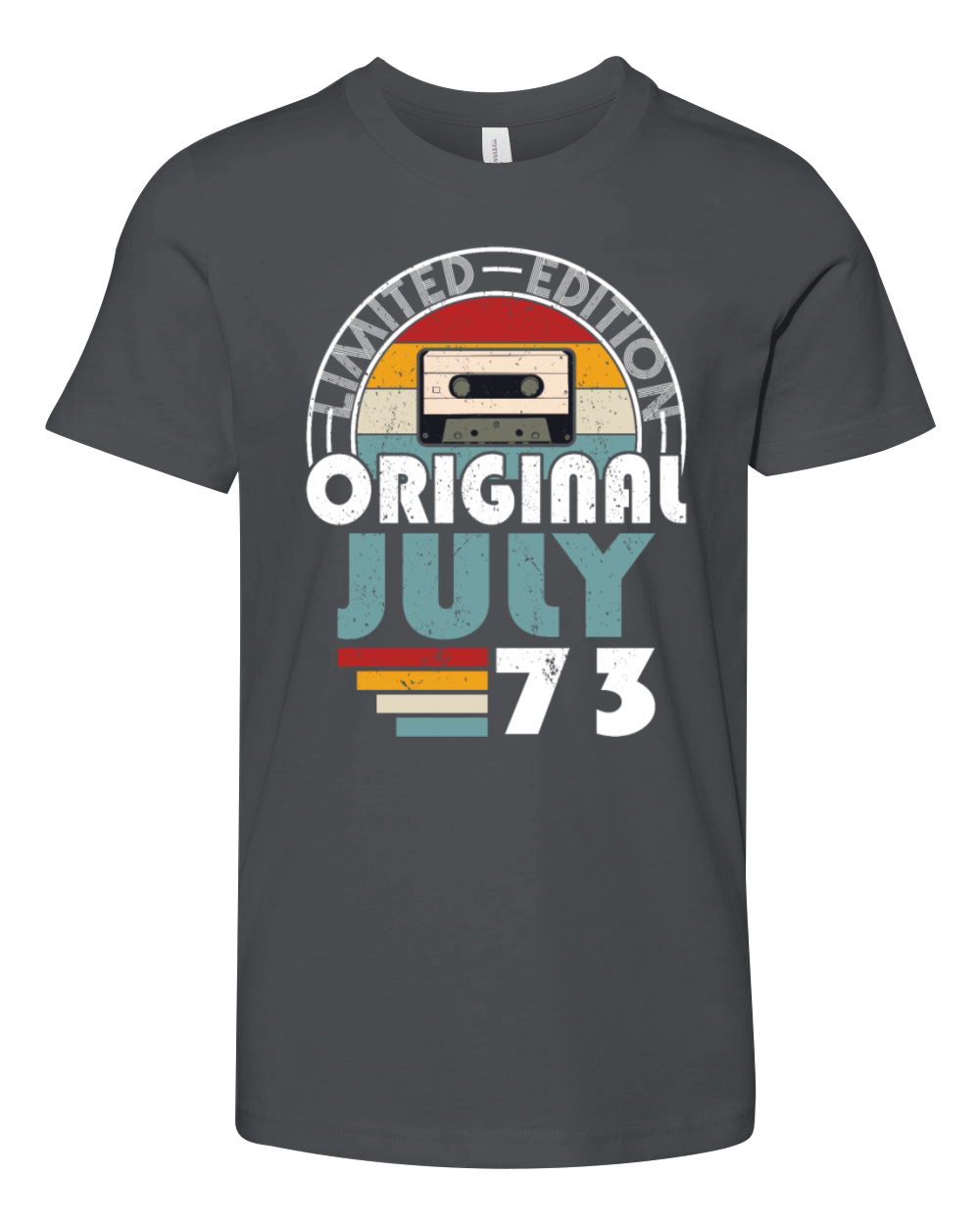 50th birthday july 1973 original 1973 Youth Unisex Jersey Tee