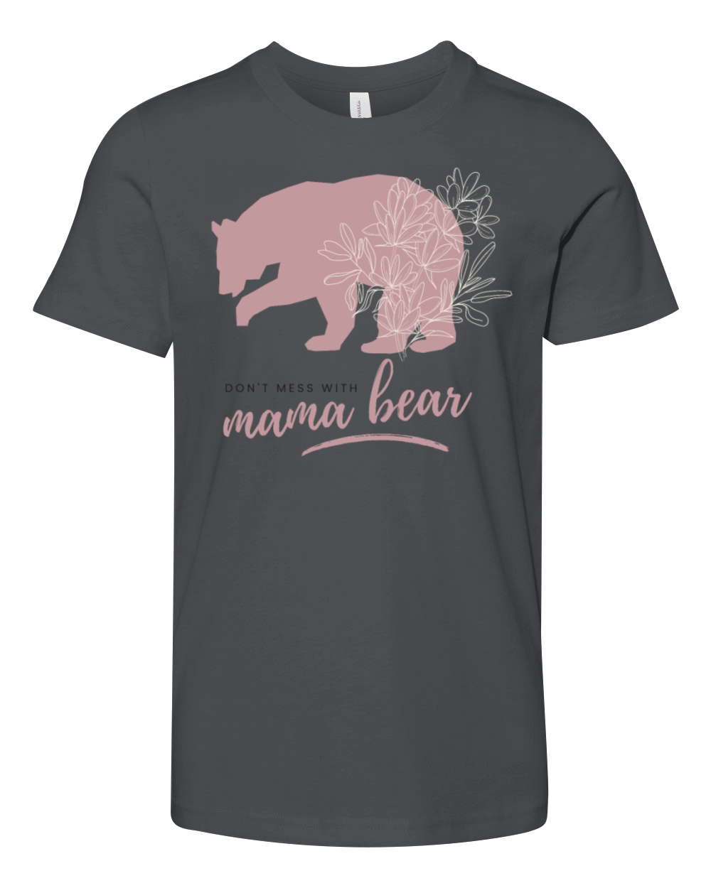 Funny Mama Bear Shirt Don t Mess with Mama Bear Youth Unisex Jersey Tee