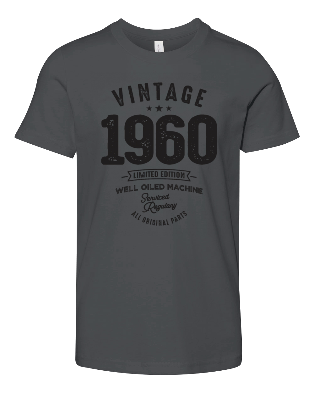 Vintage 1960 All Original Parts - 63 Birthday Youth Unisex Jersey Tee