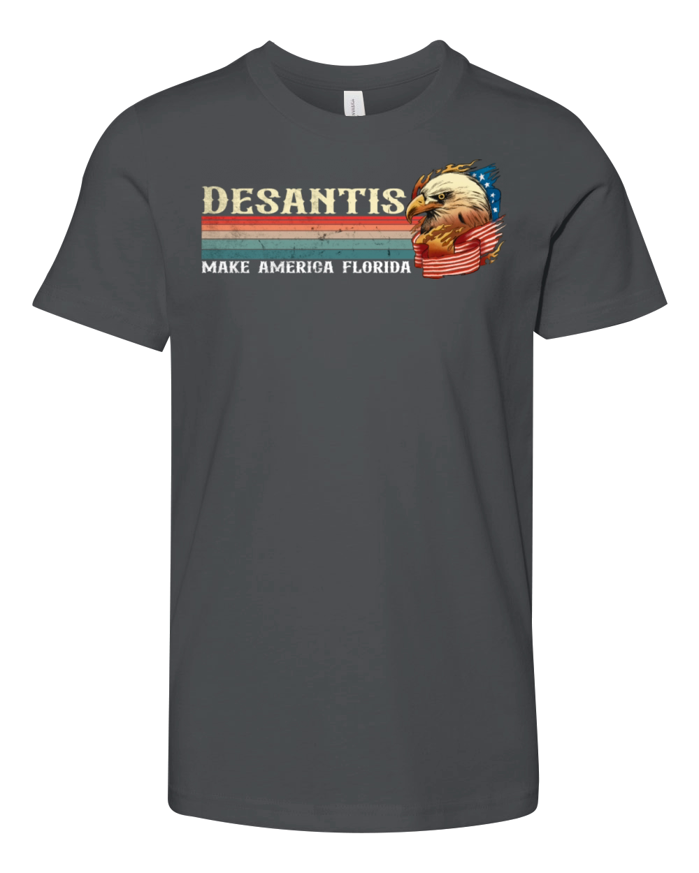 Vintage Distressed Desantis 2024 Election Youth Unisex Jersey Tee