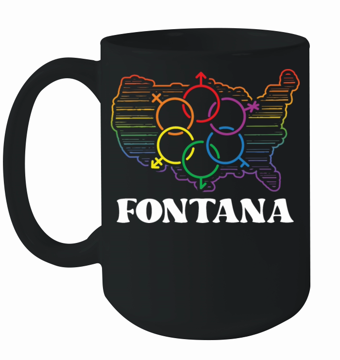 Fontana Pride Month Pride Flag LGBT Community LGBT Ceramic Mug