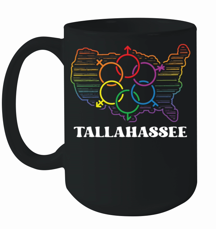 Tallahassee Pride Flag Pride Month LGBTQ Flag LGBT Ceramic Mug