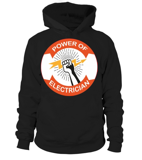 Power of Electrician Fist Lighting Design for Elec Hoodie Unisex