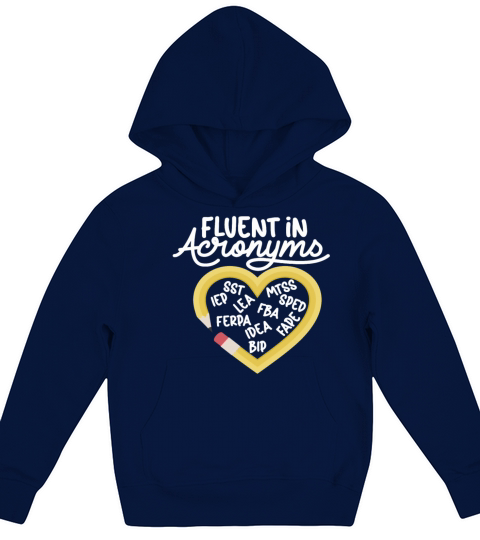 Fluent In Acronyms Kids Hoodie