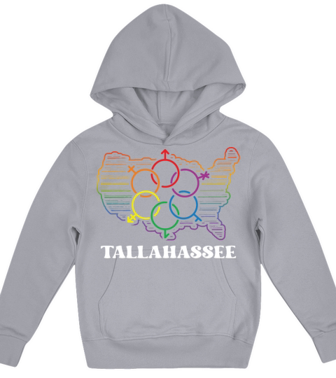 Tallahassee Pride Flag Pride Month LGBTQ Flag LGBT Kids Hoodie