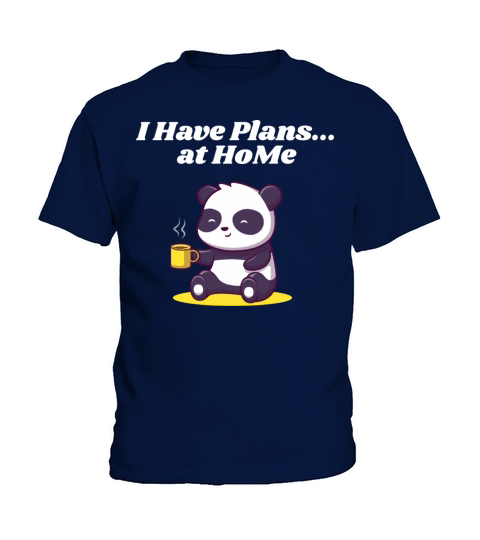 I Have Plans at Home Introvert Nerd Antisocial Wei Kids T-Shirt