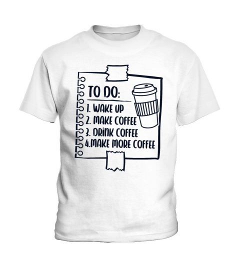 To Do List Barista Queen Latte Art Coffee Lover Kids T-Shirt