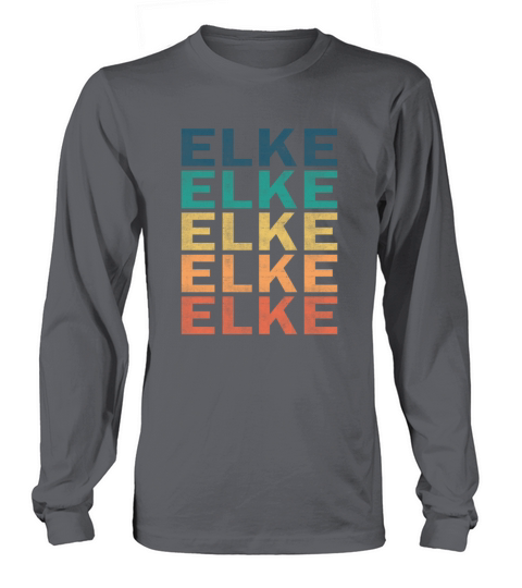 Elke Name T Shirt - Elke Vintage Retro Name Gift I Long sleeved Unisex