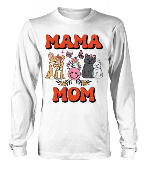 Groovy Vintage Mama Mom for Mothers Days Long sleeved Unisex
