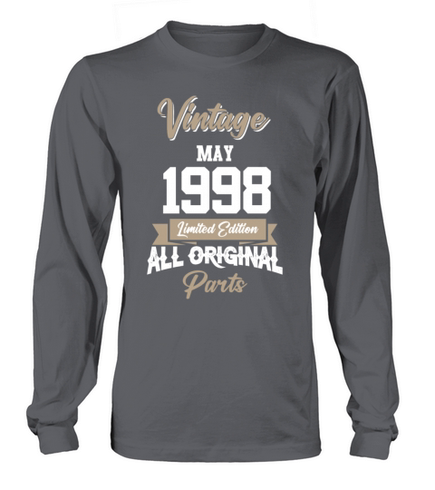 May 1998 Vintage Birthday Present Long sleeved Unisex