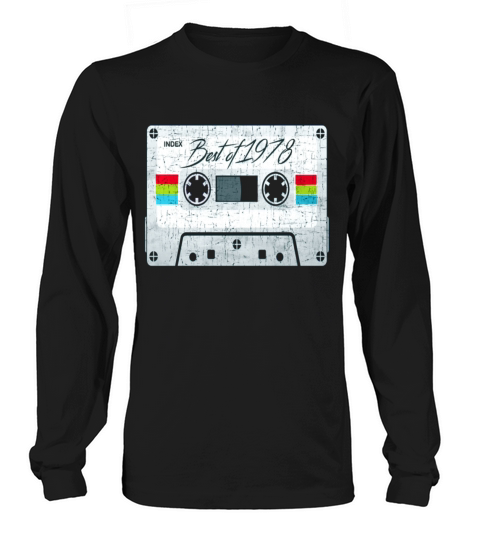 Vintage Best of 1978 70s mix tape cassette funny Long sleeved Unisex