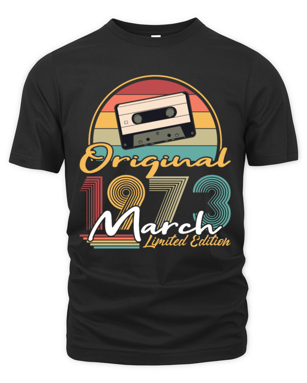 50th birthday march 1973 original 1973 Organic Unisex T-shirt