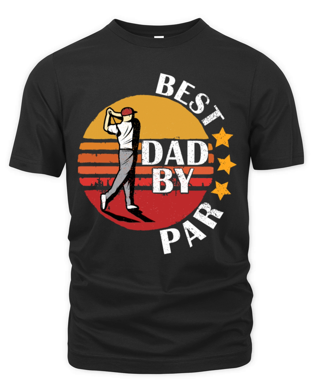 Best Dad By Par Retro Vintage Fathers Day Golf Organic Unisex T-shirt